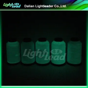 Glow in the dark embroidery thread fluorescent