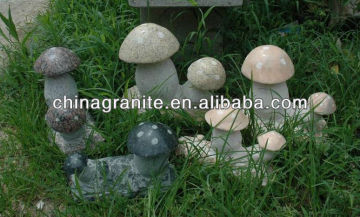 granite mushroom statue