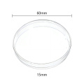 Plast Petri fat 60mm × 15mm kringlótt lögun