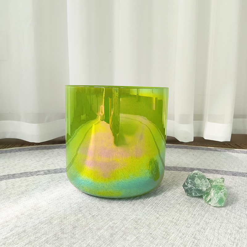 Cosmic Clear Emerald Crystal Singing Bowl