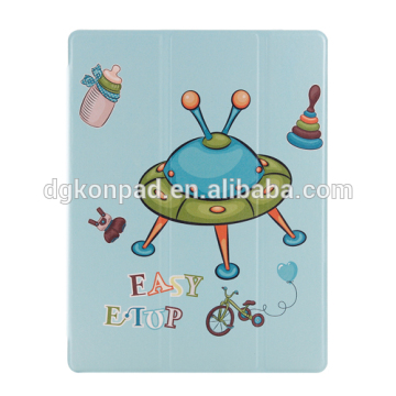 2016 new design PU leather cover with cartoon pattern for iPad mini234