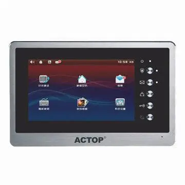 TCP/IP handsfree touch screen video door phone for multiple apartment building