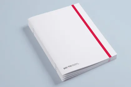 Saddle-Stitched Notebook for Daily Notes