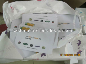 Cheap Envelope Card Holder Printing For PVC Gift Cards