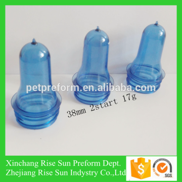 38mm 2Start Amber Water Bottle Preform with Screw Cap for 600ml Juice ,Beverage