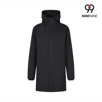 Parka à capuche imperméable isolée mi-longue