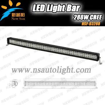 40\" 288w waterproof flood spot combo beam lamp cree led light bar