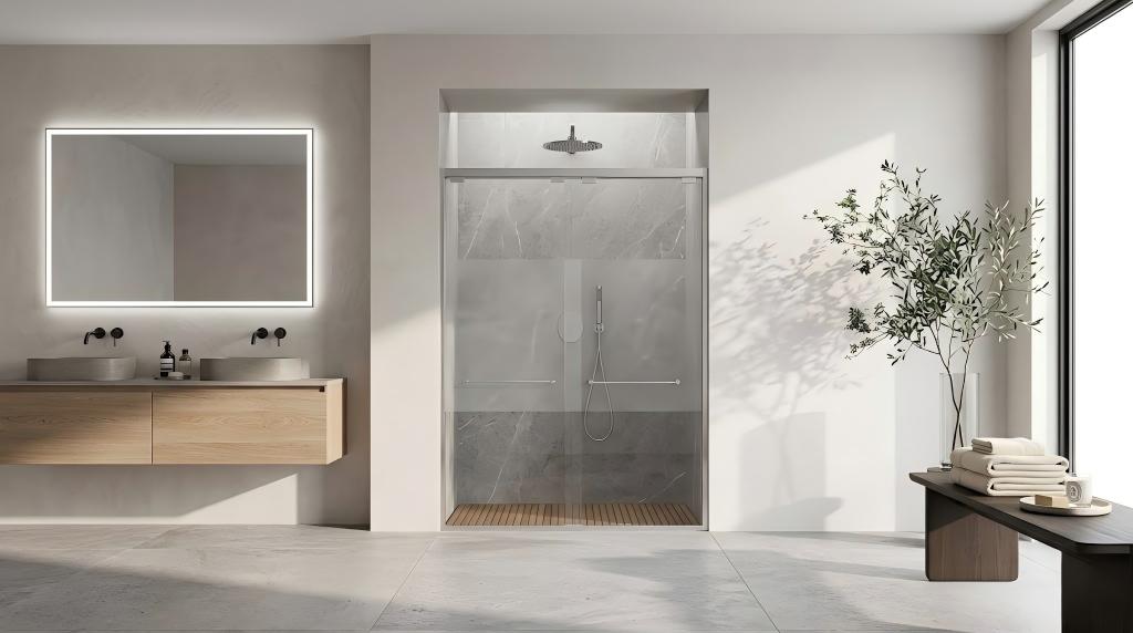sliding door shower enclosure