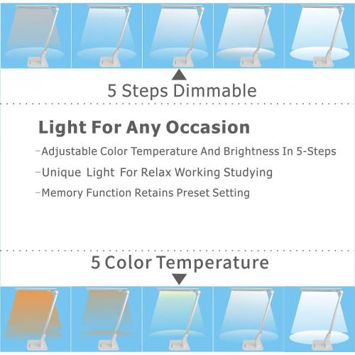High CRI LED Reading Lamp With USB In White Color For Artist