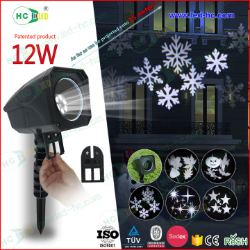 New Change patterns 12 W IP 65 waterproof outdoor holiday lighting CE UL approved