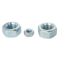 8 Glass Blue And White Zinc Hexagon Nut