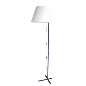 Modern Luxury Corner Floor Lamp with White Lampshade for Hotel or Home Living Room