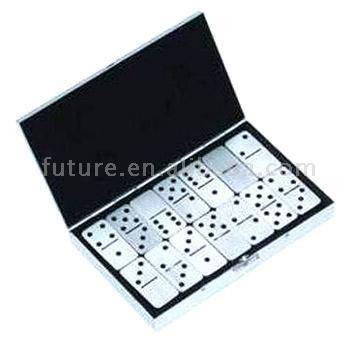 Metal Domino Set,domino,metal domino,casino,poker,gambling,game,travel game,table game