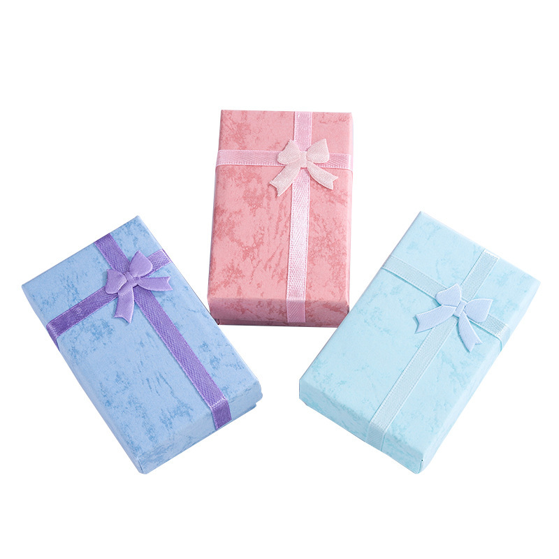Special Paper Jewelry Box with Ribbon for Anniversaries and Weddings