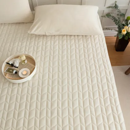 Winter Velvet Quilt Mattress Cover with Filling