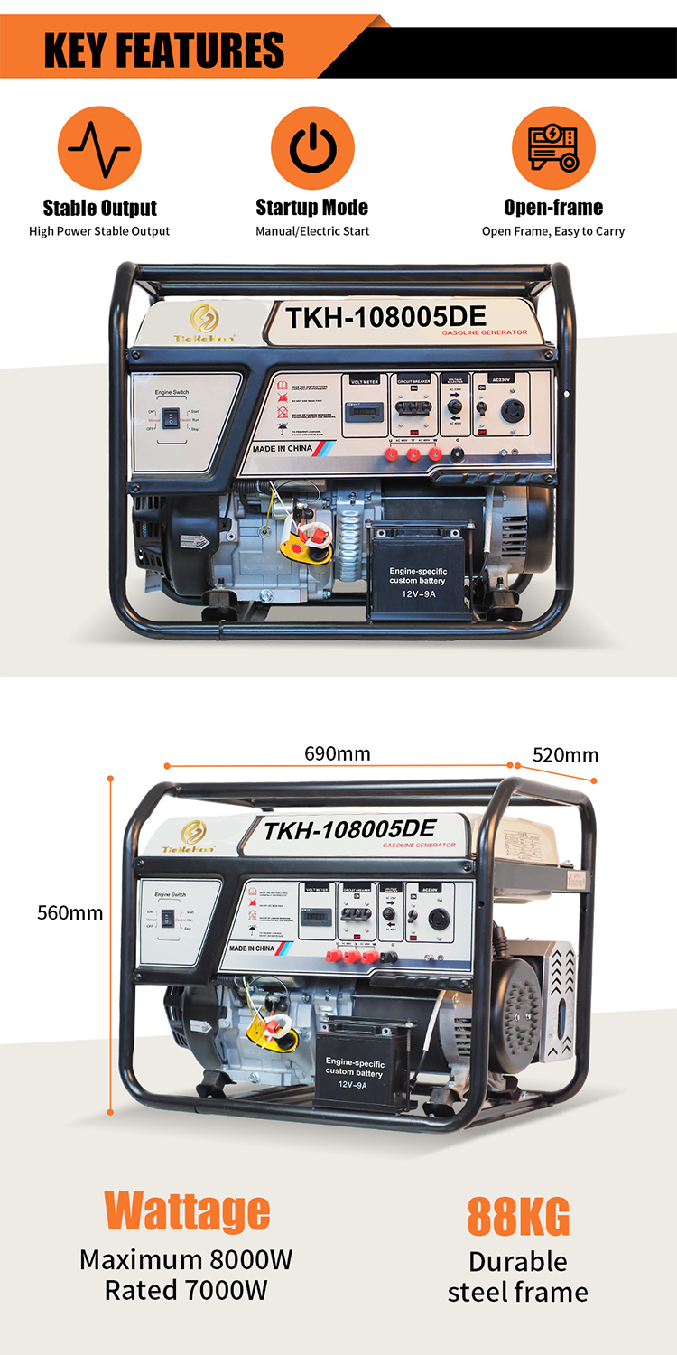 TKH-10800SED Gasoline Generator(12)