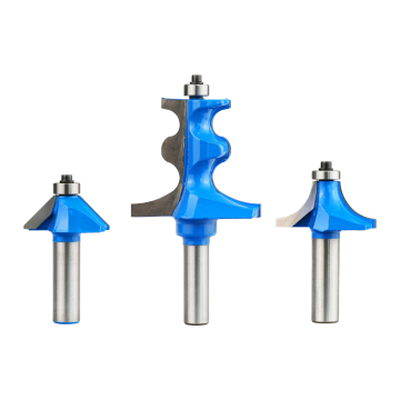 3PC Router Bits Set: Milling Cutter Solid Carbide End Mills for Wood CNC Routing