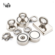 Neodymium magnet N52 with countersunk hole and eyebolt
