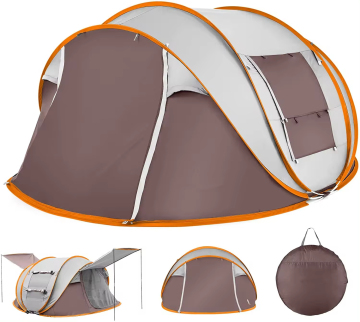 Quickly Open, Fully Automatic Folding Waterproof Tent for 4-10 Persons: Easy 60-Second Setup for Portable Travel
