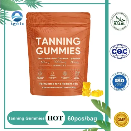 OEM Supplement Antioxidant Protect Skin Tanning Gummies
