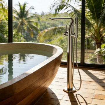 floor standing faucet Freestanding Bath And Shower For Tub Factory