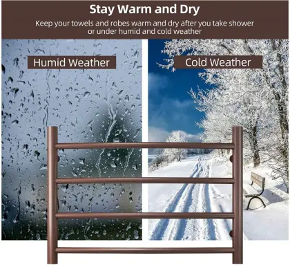 Electric Towel Warmer for Bathroom Plug-in Towel Rack