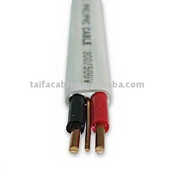 Top quality PVC Twin Sheath 6 mm2/ 9-10 AWG power cable