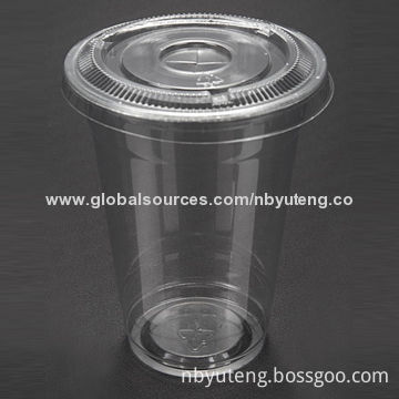 Cawan Plastik Borong China Bahan Pakai Buang Dengan Tudung Yang Rata Minuman Sejuk Lfgb Sgs Fda Bossgoo Com