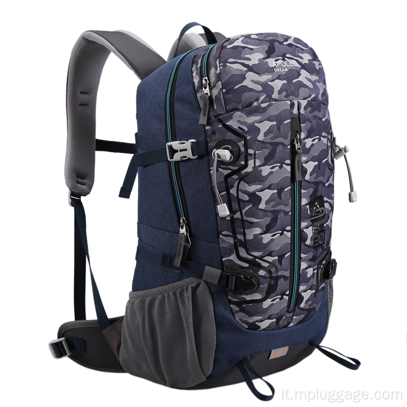 Personalizzazione dello zaino per alpinismo sportivo per esterni camo