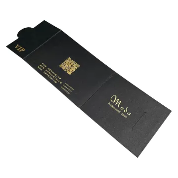 Custom Logo Black Envelope Business Card and Wedding Invitation Packaging