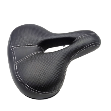 Memory Foam Padded PU Leather Ventilated Saddle for Comfortable Mountain Biking