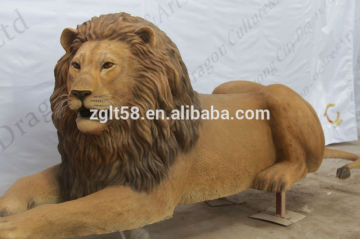 Vivid Animal Statue fiberglass Lion