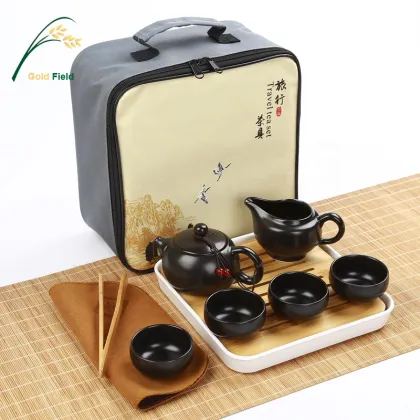 Black Ceramic Chinese Traditional Tea Sets