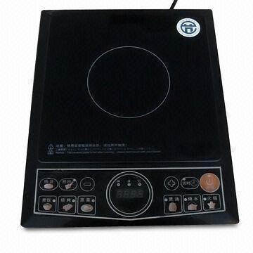 Induction Cooker in One-zone, with Rated Power of 1,800/2000W and 80 to 285V, 50Hz Supply Voltages