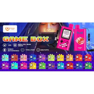 New Randm Game Box 5200 Puffs descartável caixa