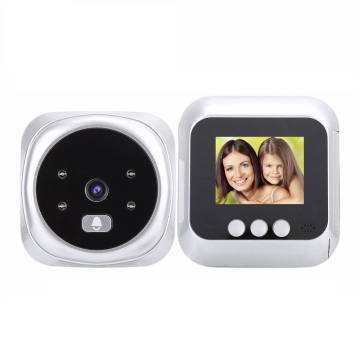 2.4 Inch Video Doorbell Camera with LCD Display, Night Vision and Motion Detection for Home Security