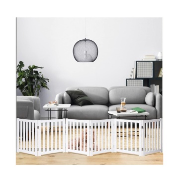 Wholesale Retractable Wood Garden Dog Fence with 6 Panels