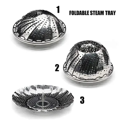 Matte Stainless Steel Steamer