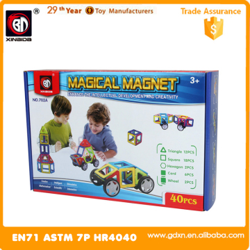 Best price magnetic blocks wholesale magnetic toys block set 40 PCS
