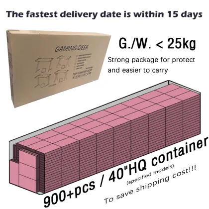 K-Shaped PC Gaming Desk - 55.1" E-sports Gaming Table