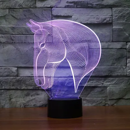 Maufacture Customized night lighting lamp holiday indoor Innovative 3D led night light