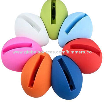 Colorful egg high quality customized promotional silicone wireless phone speaker