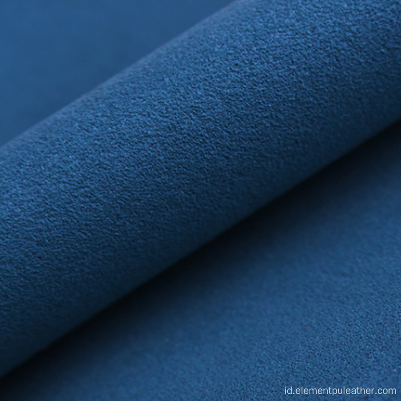 0.6mm Nonwoven microfiber sintetis kulit PU suede