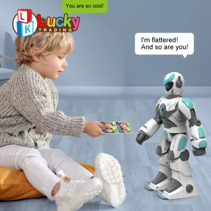 Voice Gesture Control RC Toy Robot: The LK Toys' Intelligent Dancing Kids' Entertainment Center