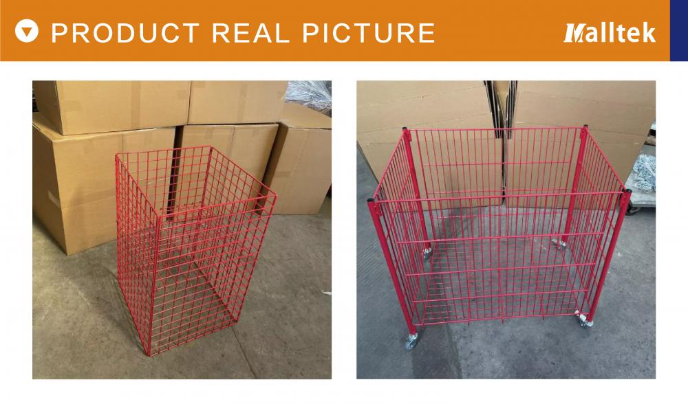 Supermarket Promotional Shelf Wire Mesh Cage