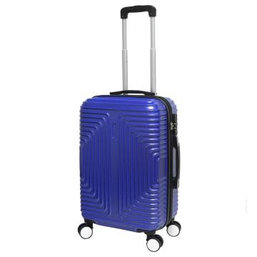 Rhombus design navy blue cheap PC luggage