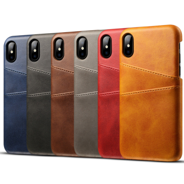 Caixa de telefone de couro PU de alta qualidade para iPhone X/XS