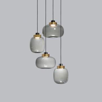 Bespoke LED Glass Bedside Pendant Light
