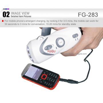 solar charger flash light and alarm sound