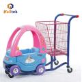 With Metal Basket Supermarket Kids Shopping Trolley